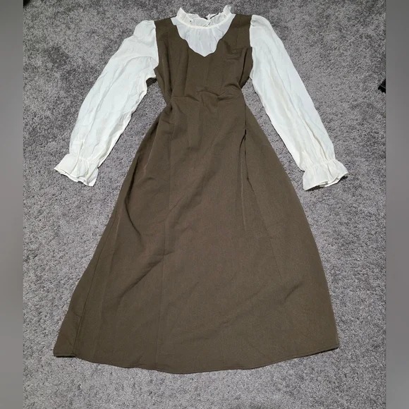 Brown Long Sleeve Dress - Picture 1 of 5